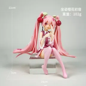 Hatsune Miku Figurine Sitting Cherry Hatsune
