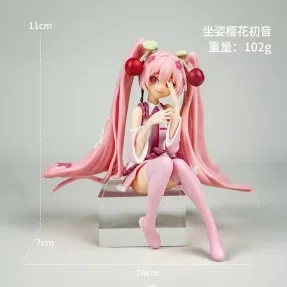 Hatsune Miku Figurine Sitting Cherry Hatsune