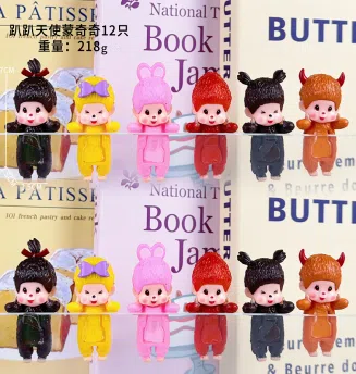 Pampam Angel Monchhichi Series Figurines 12 pieces