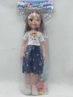 18-inch hollow fat child with IC card head PVC bag with little princess