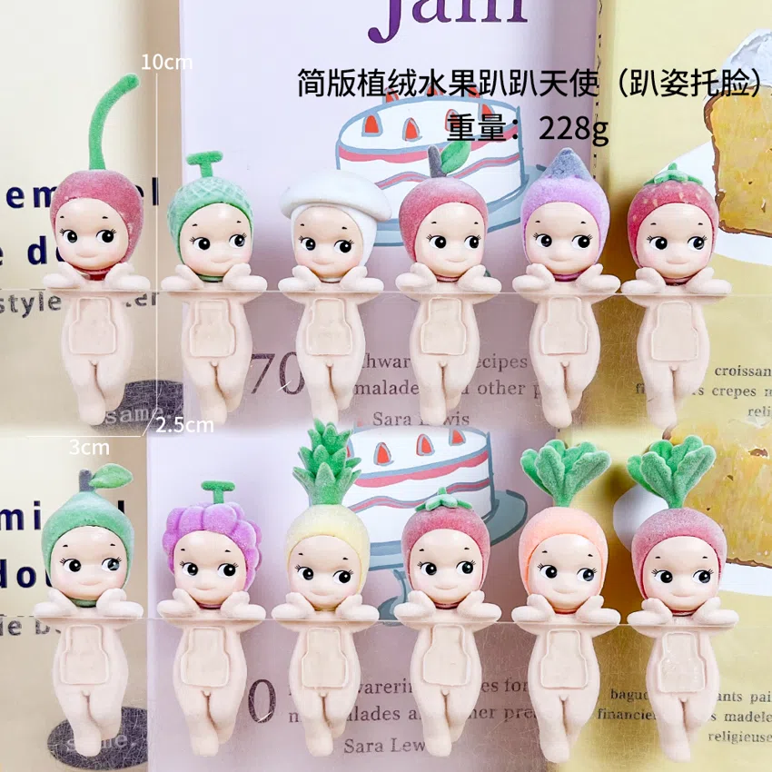 Party Angel Simplified Fruit Face Support Series 12 Figures [Flocked Edition]