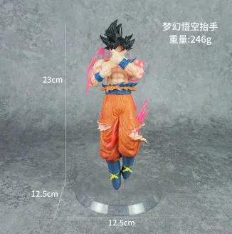 Dragon Ball Fantasy Goku Figure Raising Hand Black Hair