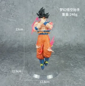 Dragon Ball Fantasy Goku Figure Raising Hand Black Hair