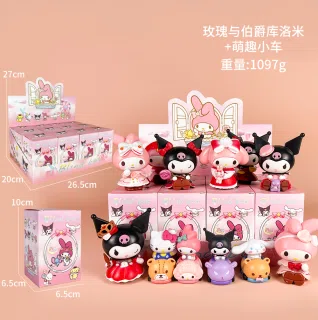 Sanrio Rose and Count My Melody 4 types Cute Small Car Figurine