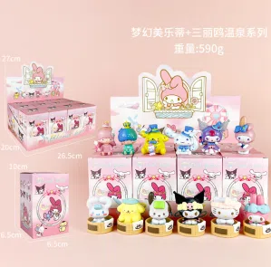 Sanrio Figurine Dreamy My Melody with Sanrio Hot Springs Set 12 Pieces