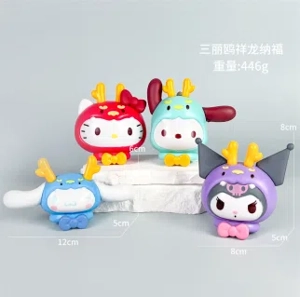 Sanrio Figurine Auspicious Dragon 4 Pieces