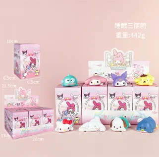 Sanrio Figurine Sleeping Sanrio 6 Pieces