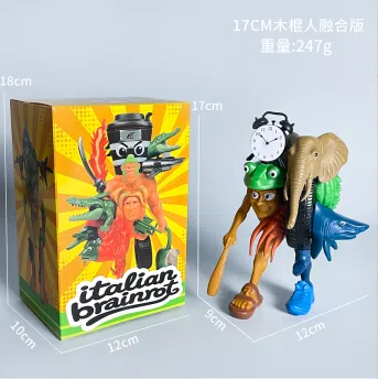 Shanhai Jing figure wooden stick man fusion version