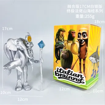 The Classic of Mountains and Seas Wooden Stick Man Figure Ultimate Pharaoh Combination Edition Silver Edition