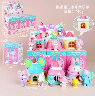 Sanrio Figure Dessert House Play My Melody 6 Versions