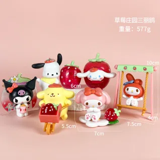 Sanrio Figure Strawberry Manor 6 Versions