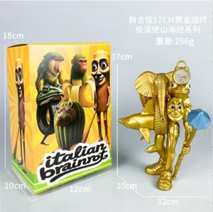The Classic of Mountains and Seas Wooden Stick Man Figure Ultimate Pharaoh Combination Edition Gold Edition
