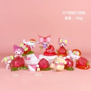 Sanrio Figurine Energetic Peach Peach 8 types
