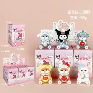Sanrio Figure Shark Cat 6 Versions