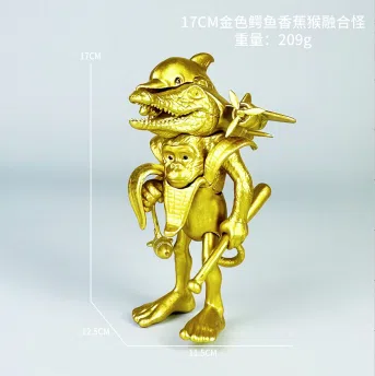 Mountain and sea classic figure golden crocodile banana monkey fusion monster