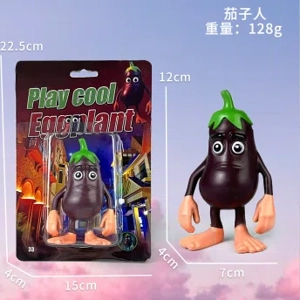 Shan Hai Jing Figurine Eggplant Person