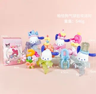 Sanrio Figurine Pochacco Balloon Carnival Party 4 Pieces