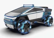 Cyberpunk Pickup Off-Road Side Car (Blue)
