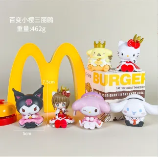 Transformable Sanrio Figures 6 Versions