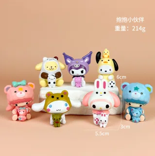 Sanrio 4th Generation My Melody Hugging Friends Figures 7 Types