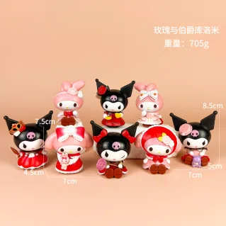 Sanrio Figurine Rose and Count My Melody 8 types