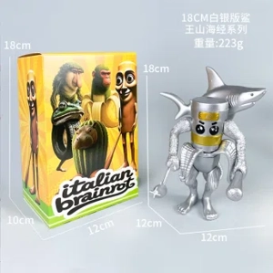 Shanhai Jing wooden stick man figurine banana coffee combination version silver version