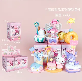 Sanrio figure dessert series sticky note ornaments 6 types
