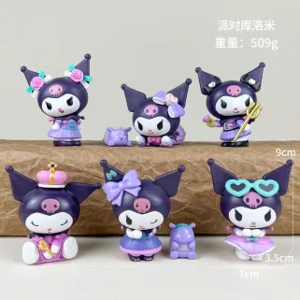 Sanrio birthday party Kuromi figure set of 6 pieces