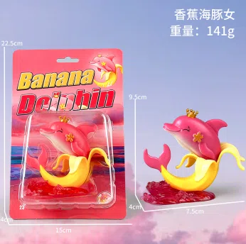 Shan Hai Jing Figurine Banana Dolphin Woman