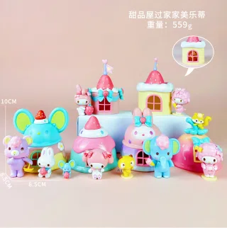 Sanrio Figure Dessert House Play My Melody 6 Versions
