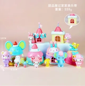 Sanrio Figure Dessert House Play My Melody 6 Versions
