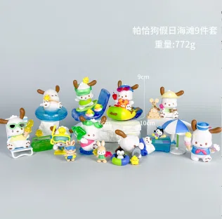 Sanrio Pochacco Holiday Beach Figures 9 Types