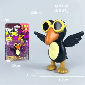 Shan Hai Jing Stick Figure Series 5-inch Glasses Crow