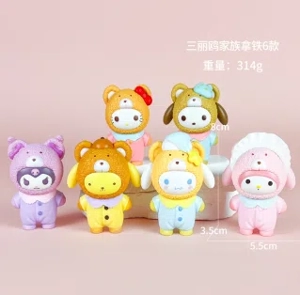 Sanrio Figurine Family Latte 6 Pieces