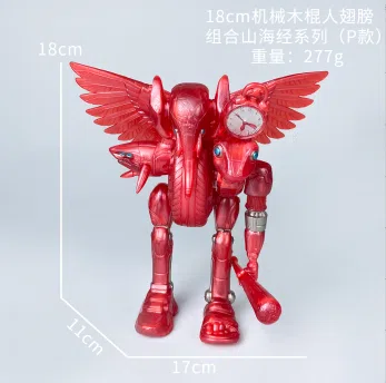 Shanhaijing figure mechanical wooden stick man wing combination version