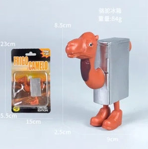 Shanhaijing wooden stick man series 5-inch camel refrigerator