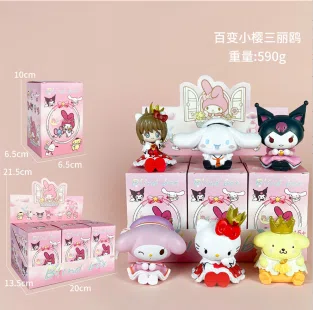 Transformable Sanrio Figures 6 Versions