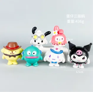 Sanrio Figurine Egg Tart Sanrio 6 Pieces