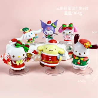 6 types of Sanrio figure Christmas market