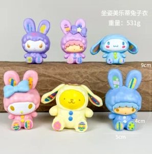 Sanrio Bunny My Melody Figures 6 Types