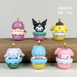 Sanrio 5th Generation My Melody Figures 6 Types