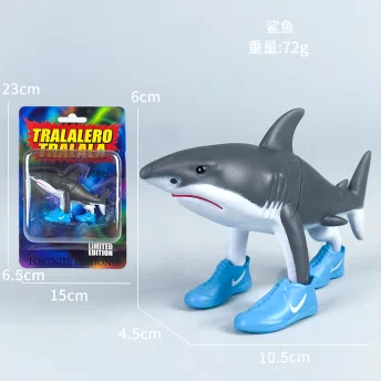 Shanhai Jing wooden stick man series 5-inch shark