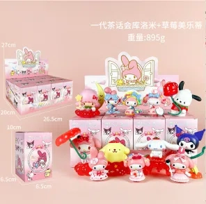 Sanrio Figurine First Generation Tea Party with Strawberry My Melody Set 12 Pieces