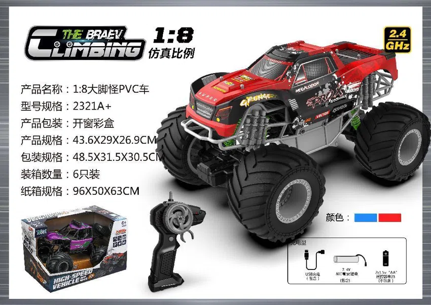 1:8 Blister Pack Bigfoot