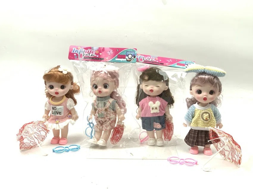 12-inch real-life expression baby (4 mixed glasses, umbrella)