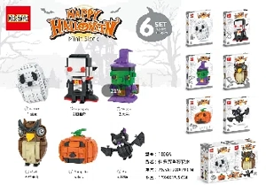 Happy Halloween Night Building Blocks