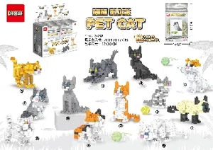 [Display Box] 12 Types of Pet Cat Micro Blocks