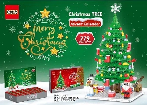Christmas Tree Countdown Building Blocks