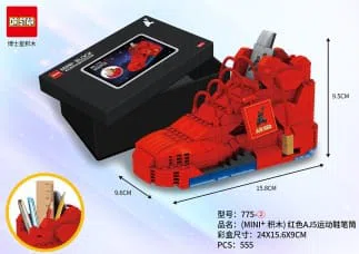 (MINI Building Blocks) Red Bull Sneakers Pencil Holder 555pcs