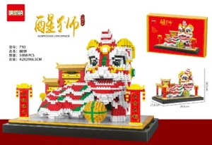 Micro-particle Awakening Lion 3008PCS (Gold Edition)